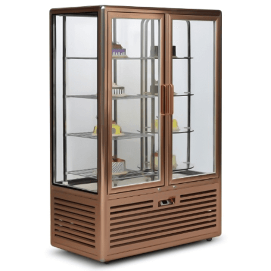 2 Doors Upright Cold Showcase FG828L2 A1 BRONZE