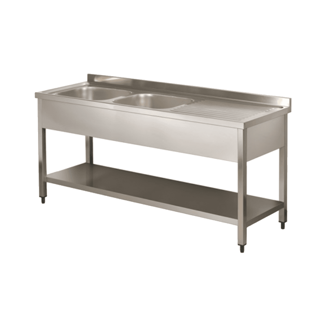 Double Bowl Sink Unit MK S 140x70 1
