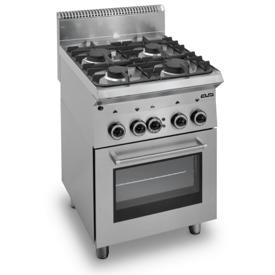 GAS RANGE 4 BURNERS ON GAS OVEN