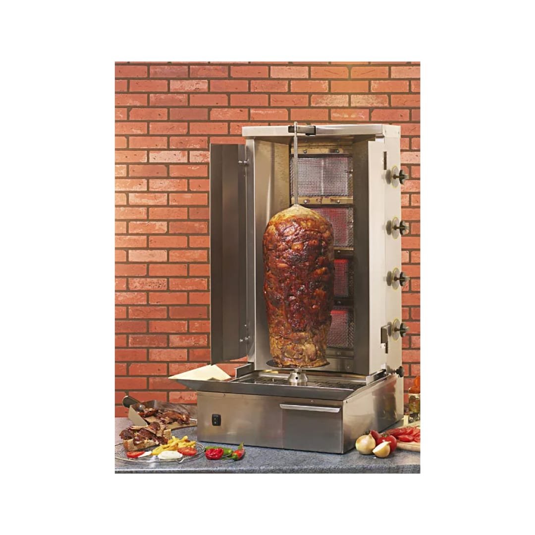 Gas gyros Grill – 800 mm high spit 40 kg of meat