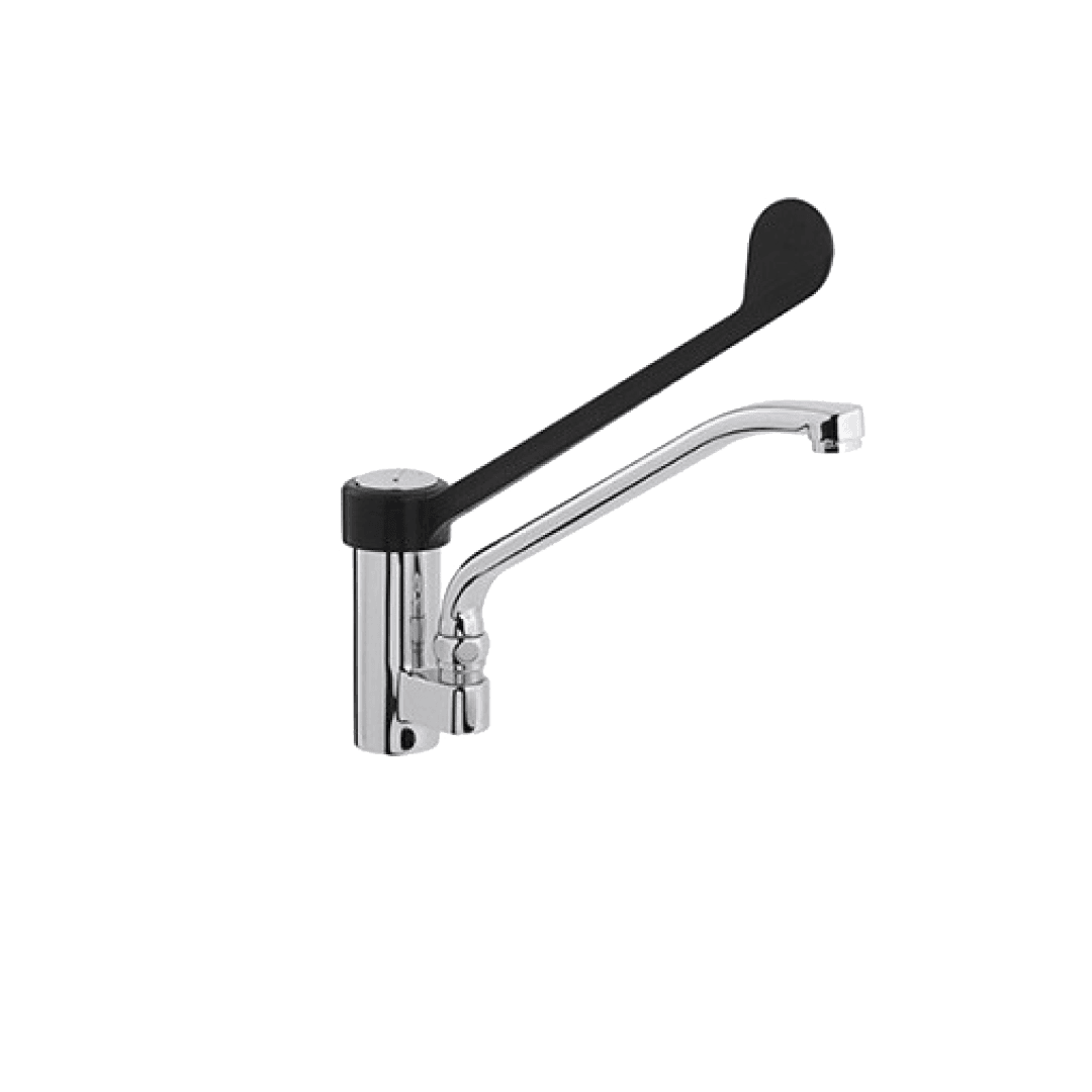 One Hole Mixer with Plastic PA6 Clinical Lever and Swinging Spout R0201020255