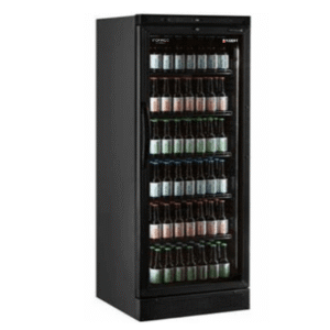 Single door upright beverage Freezer Full black LBC620 BLACK