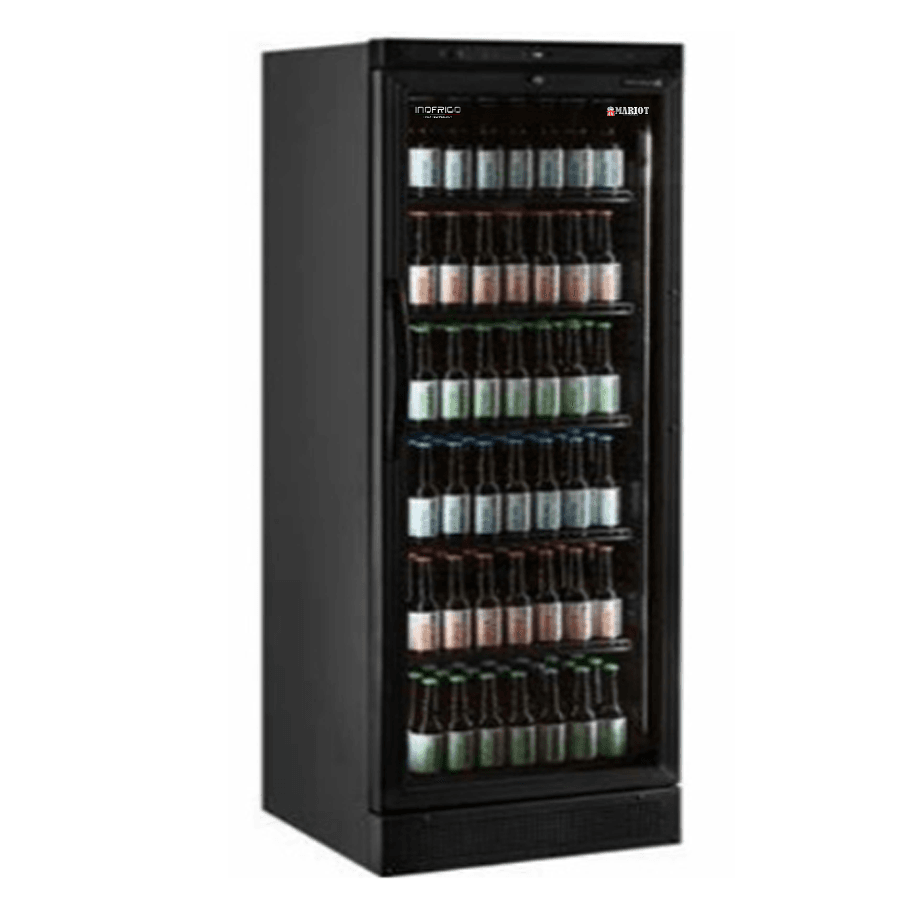 Single-door-upright-beverage-Freezer-Full-black-LBC620-BLACK Single door upright beverage Freezer Full black LBC620 BLACK
