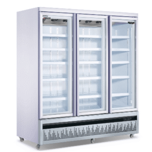 Three door upright beverage freezer white color LBC1880