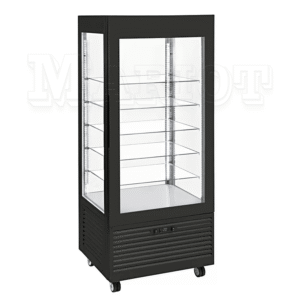 Ventilated negative display cabinet Glass shelves large model RDN 800 F
