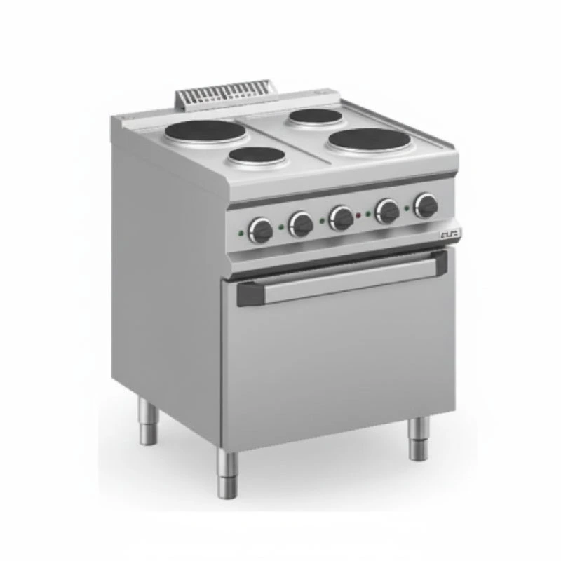 4 ROUND PLATES ON ELECTRIC OVEN - ELPR77FE