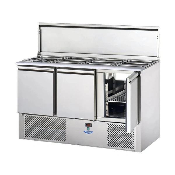 Ventilated 3 Doors Saladette Counter